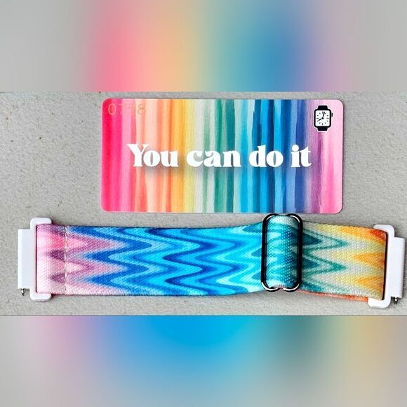 ZOX "YOU CAN DO IT" WATCHBAND 20mm ANDROID SAMSUNG GALAXY COMPATIBLE - Picture 2 of 10